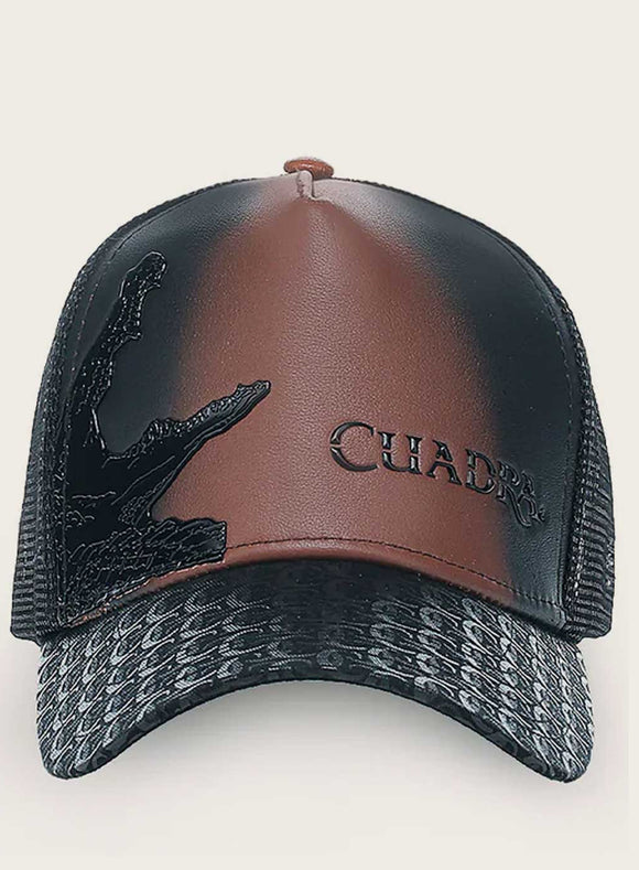 Cuadra Brown Alligator Cap