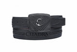 Men’s Cuadra Black Deer Laser Belt
