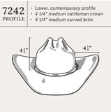 Stetson Skyline 6x Cowboy Felt Hat Silvergrey