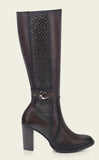 Cuadra Chocolate Deer Zipper Round Toe Boots FC996