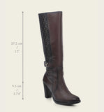 Cuadra Chocolate Deer Zipper Round Toe Boots FC996