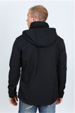 Men’s Platini Black Hooded Softshell Water-Resistant Jacket