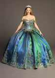 Chicas Metallic Quinceañera Dress CHF3015