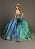 Chicas Metallic Quinceañera Dress CHF3015