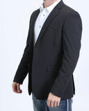 Men’s Platini Double Button Western Black Blazer