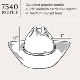 Stetson Corral 4x Felt Hat Silver Sand