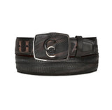 Men’s Cuadra Grey Leather Belt BC282