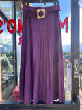 NERI PLUM SEUDE SKIRT