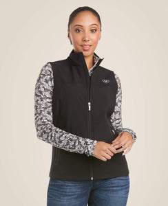 Women’s Ariat Black New Team Softshell Vest