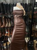 Mirka Vegan Leather Dress