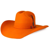 Stone 100x Orange Felt Hat