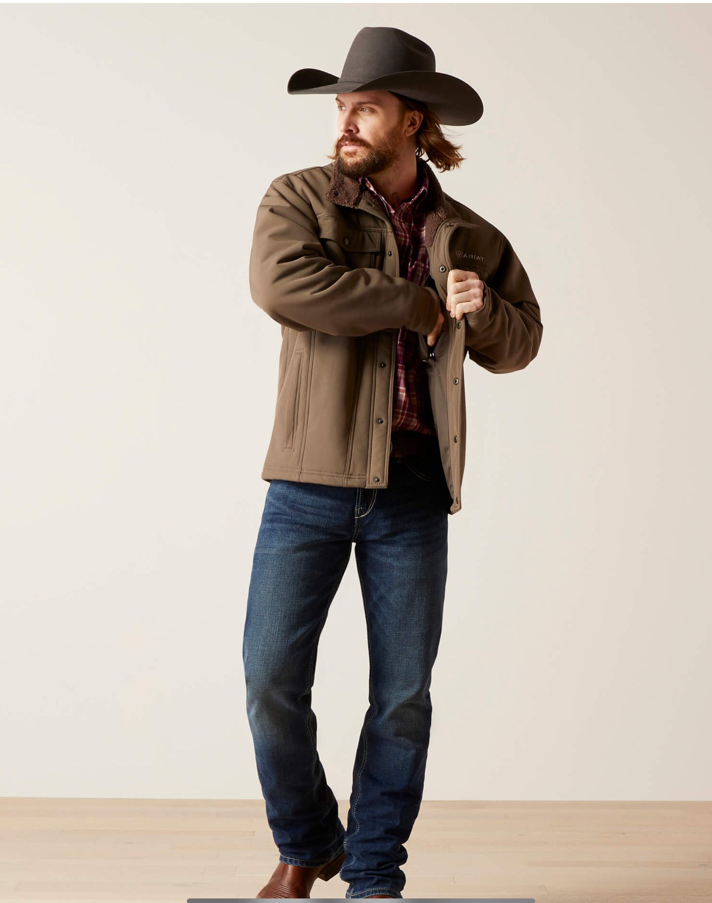 Men's Ariat Vernon Benyan Bark Sherpa 2.0 – Moreno's Wear