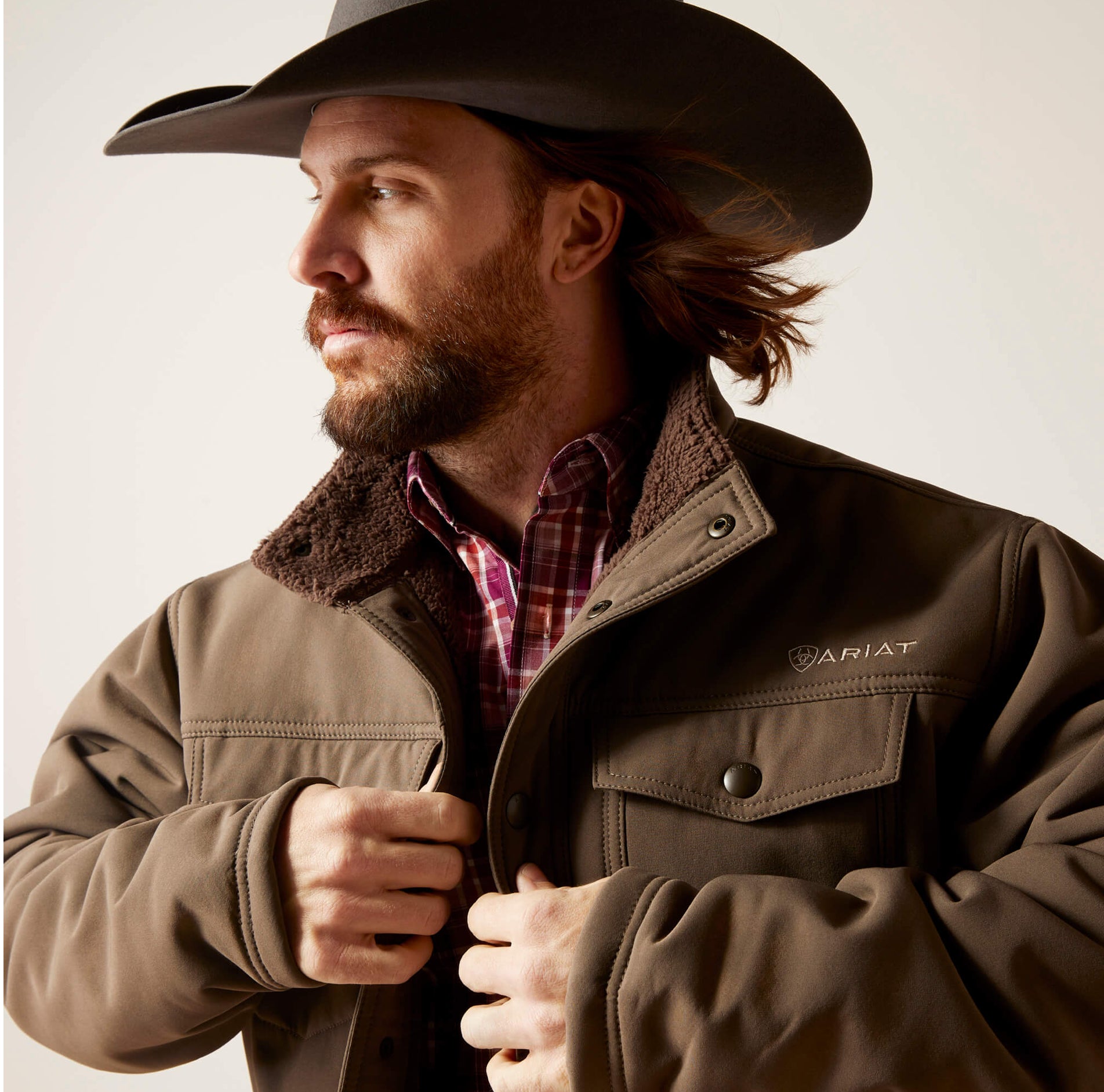 Men's Ariat Vernon Benyan Bark Sherpa 2.0 – Moreno's Wear