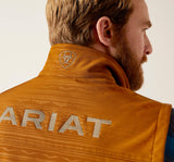 Men’s Ariat Chestnut Embossed Logo 2.0 Softshell Vest