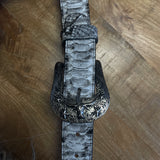 Men’s Rock’Em Natural Python Cowboy Belt