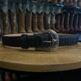 Men’s Rock’Em Python Print Belt Black