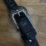Men’s Rock’Em Python Print Belt Black