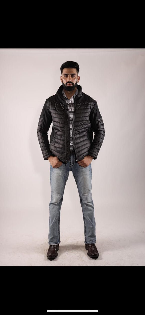 The American West Black Softshell/Puffer Jacket