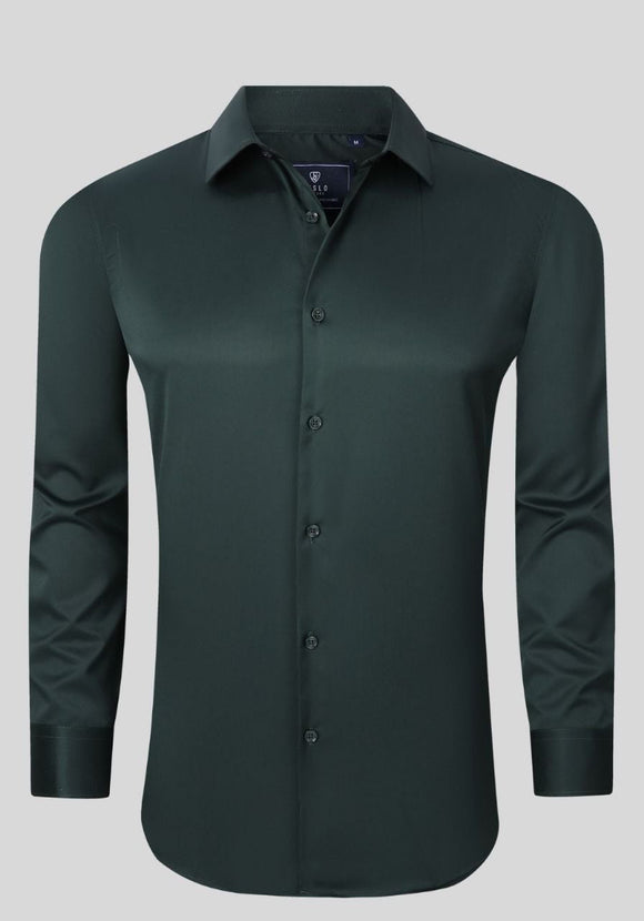 Men's Suslo Perfect Dress Shirt Hunter Green Moreno's Wear Men's Suslo Perfect Dress Shirt Hunter Green Moreno's Wear