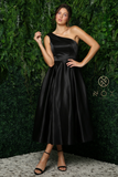 Nox Anabel JE931 One-Shoulder Tea-Length Dress