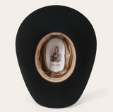 Stetson El Patron Premier 30X Cowboy Felt Hat Black TALL CROWN