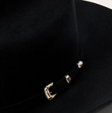 Stetson El Patron Premier 30X Cowboy Felt Hat Black TALL CROWN
