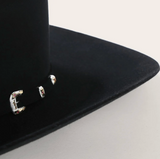 Stetson El Patron Premier 30X Cowboy Felt Hat Black TALL CROWN