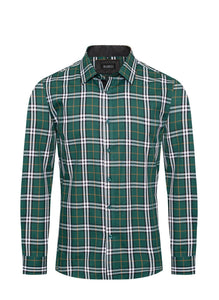 Men's Emerald Green Checkered Shirt Moreno's Wear Men's Emerald Green Checkered Shirt Moreno's Wear