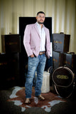 Men’s Retro Rosa Pastel Saco