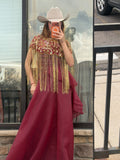 ALISSA RED DRESS TWO PIECE