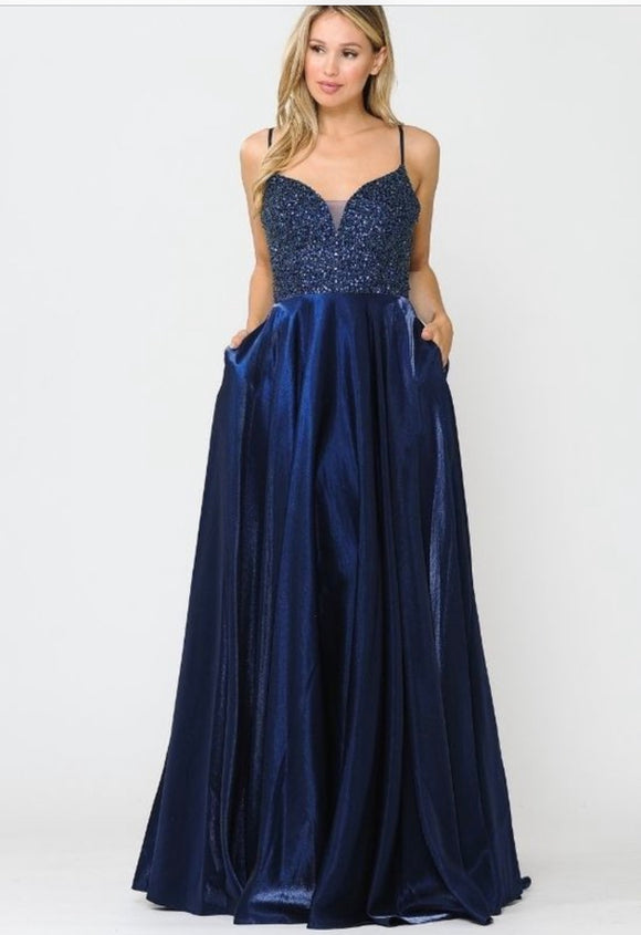 us evening dresses online La Femme Evening Dress 27915