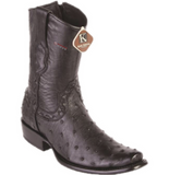 Men’s King Exotic Ostrich Ankle Boots Dubai Toe