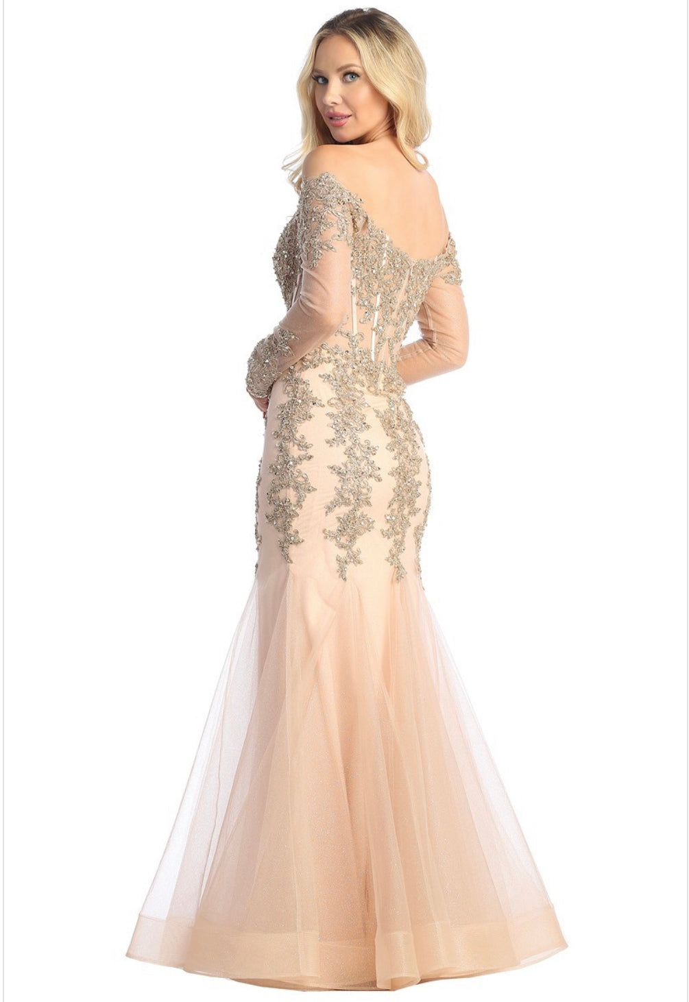 Let's Evening Gown 7828L – Moreno's Wear