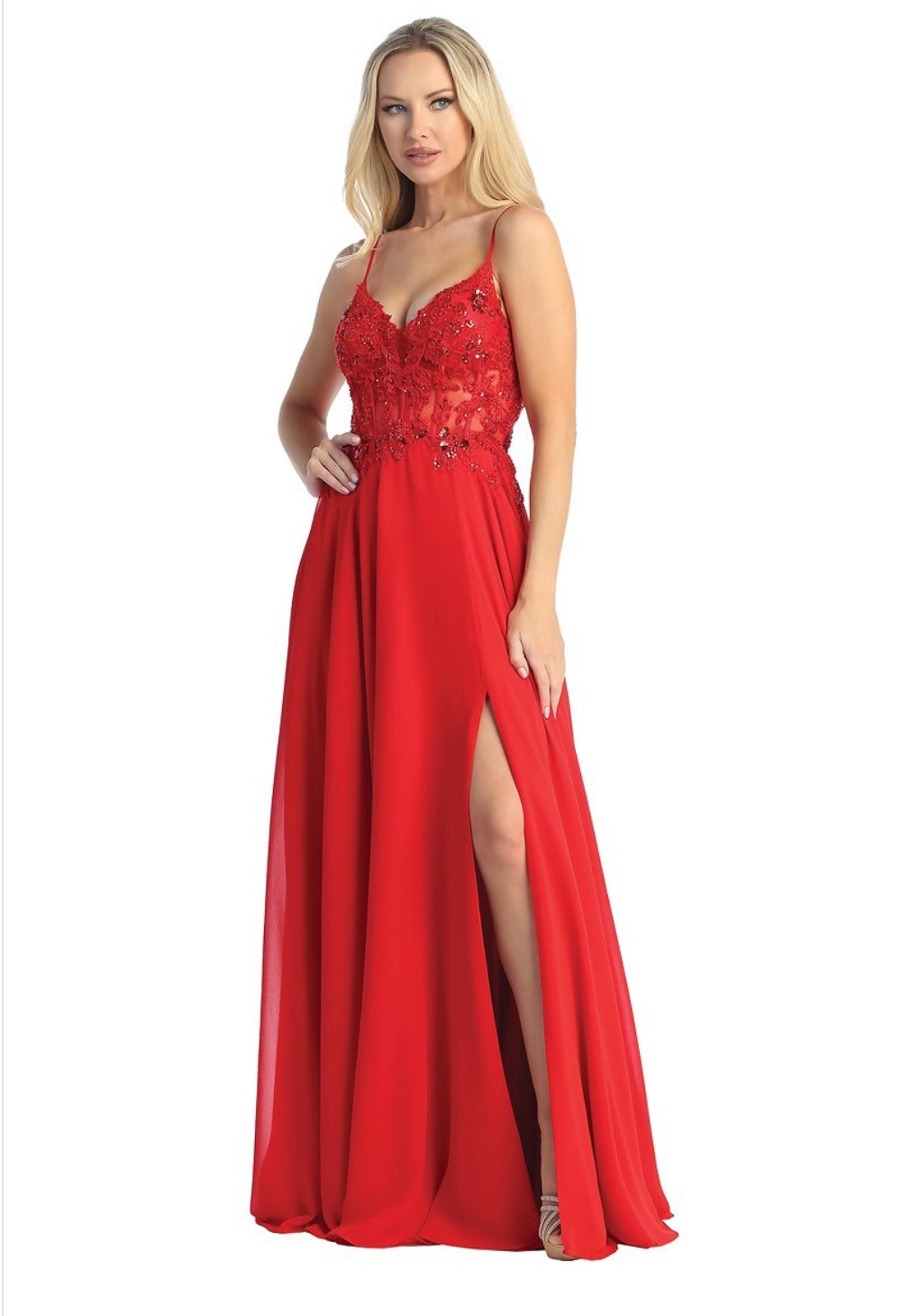 slim fit dress slacks Let's Evening Gown 7859 – Moreno's Wear