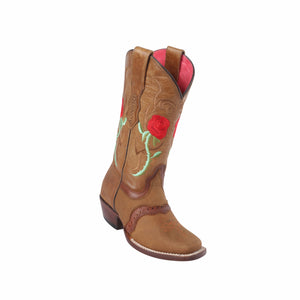 Women's Quincy Honey Rose Boots Square Toe