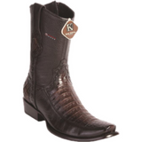 Men’s King Exotic Caiman Belly With Deer Ankle Boots Dubai Toe