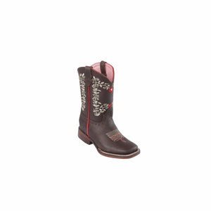 Girls Quincy Grasso Rose Boots Square Toe