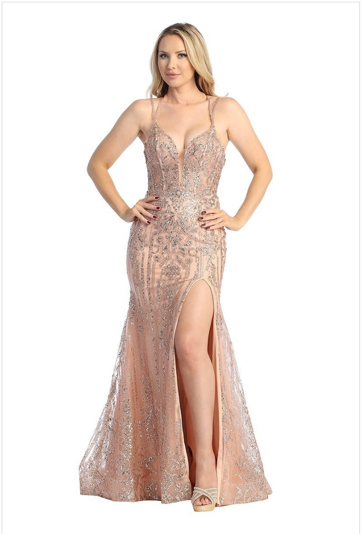 Let's Evening Gowns 7747L – Moreno's Wear