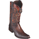 Men’s Los Altos Ostrich Leg & Deer Boots European Square Toe