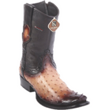 Men’s King Exotic Ostrich Ankle Boots Dubai Toe