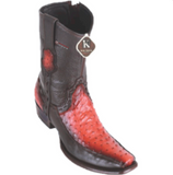 Men’s King Exotic Ostrich & Deer Ankle Boots Dubai Toe