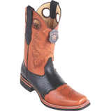 Men’s Los Altos Grisly Boots With Saddle Square Toe (Rubber Sole)