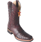 Men’s Los Altos Caiman Belly Boots With Saddle Square Toe