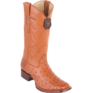 Men’s Los Altos Ostrich Boots Wide Square Toe