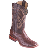 Men’s Los Altos Ostrich Boots Wide Square Toe