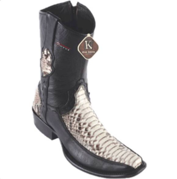 Men’s King Exotic Python & Deer Ankle Boots Dubai Toe