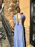Salice Dusty Blue Long Dress