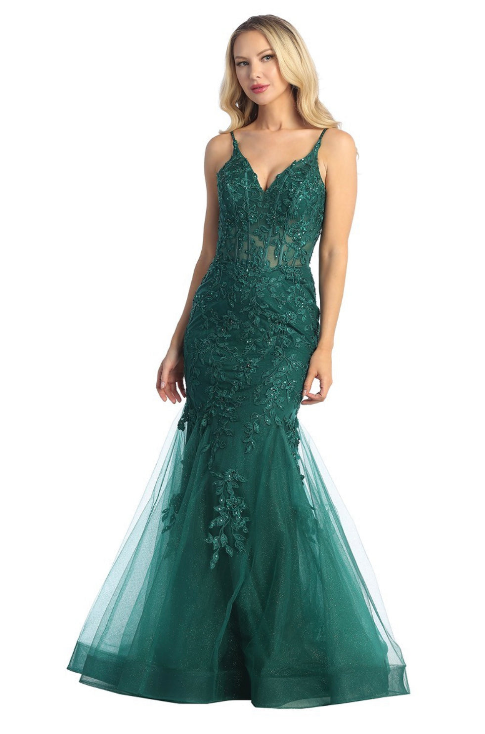 green emerald velvet dress Luxury Long Prom Lace Dress| Emerald Green  OTUNBA