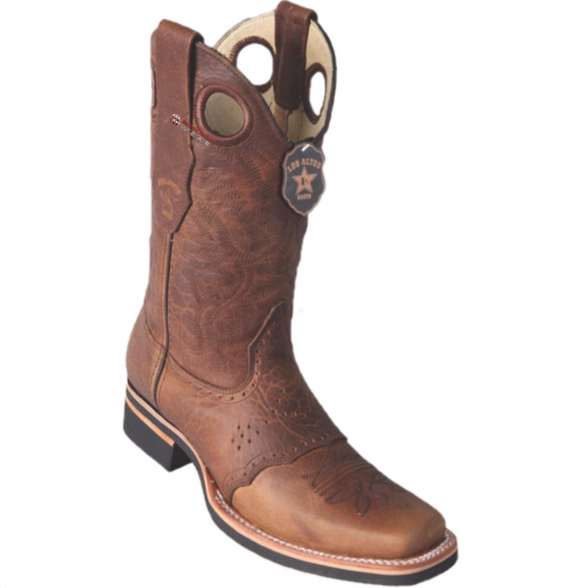 Men’s Los Altos Rage Boots With Saddle Square Toe (Rubber Sole)