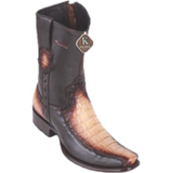 Men’s King Exotic Caiman Belly With Deer Ankle Boots Dubai Toe
